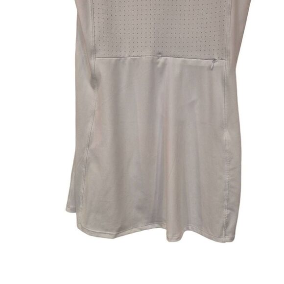 90 Degrees Women's White Poly/Spandex Lux Monet Sleeveless Tennis Golf Dress NEW - Picture 7 of 9